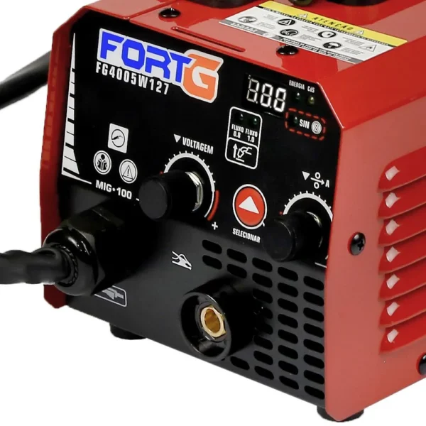 Máquina de Solda Inversora MIG Sem Gás 100A 110V FORTGPRO-FG4005W - Imagem 4