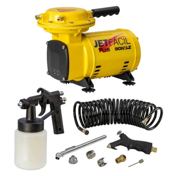Motocompressor de Ar Jet Fácil Plus 0,33HP com 9 Acessórios 110V SCHULZ-92013000 - Imagem 2