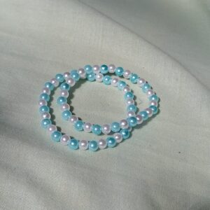 pulseira azul e branco linda