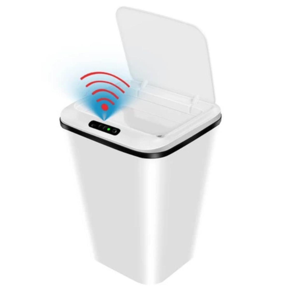 Lixeira Automatica com Sensor, Lixeira Inteligente com Sensor Infravermelho, Lixeira sem Contato para Sala de Estar, Cozinha, Banheiro, Escritório, Quarto, Locais Comerciais, 16L, Preto - Imagem 2
