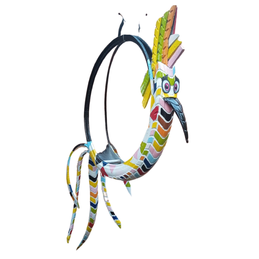 Bicho de pneu reciclado - GaloZaico - Arte em pneu - Imagem 3